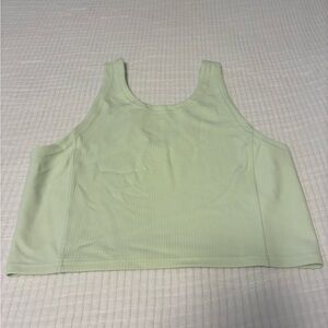 lululemon athletica Light Green Crop Top